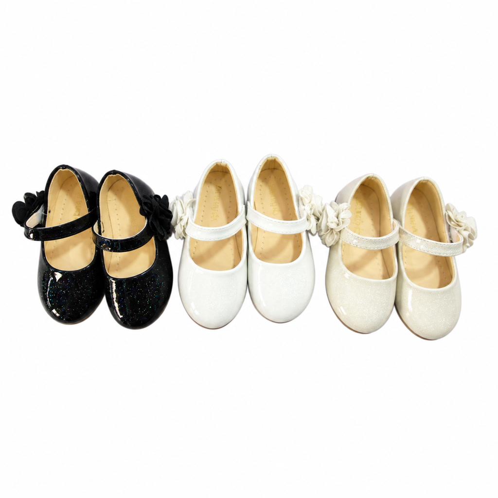 Zapato de charol Oxford para niña con moño en el empeine