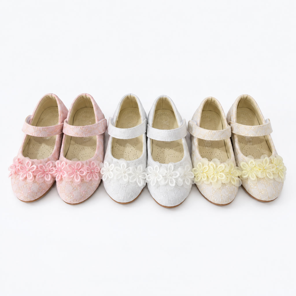 Zapato de charol Oxford para niña con moño de tul frontal