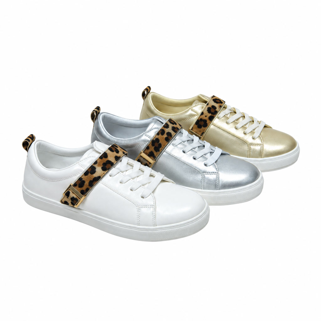 [02MT30682] Tenis para dama con tira decorada