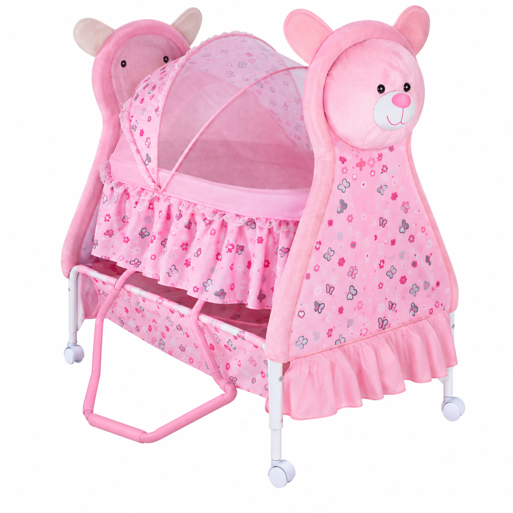 [BM050] Moisés para bebé rosado
