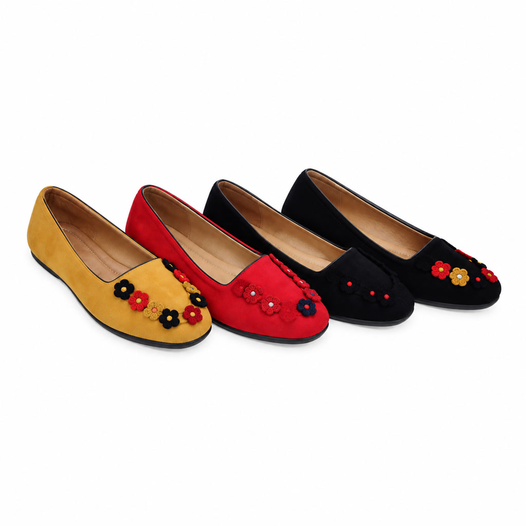 [02MT32397] Zapato Kuki para dama con flor