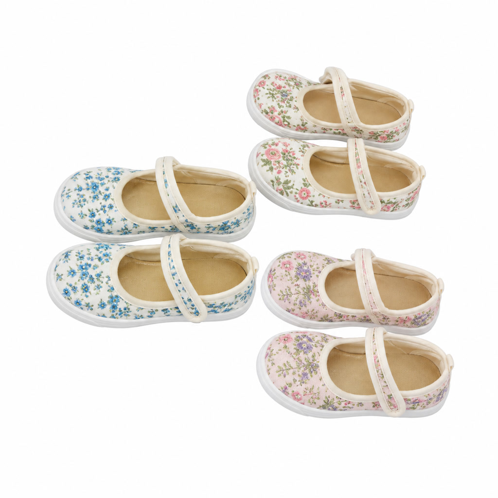 [DLM-5883] Zapato de charol para niña con moño y borde de encaje (26-30)
